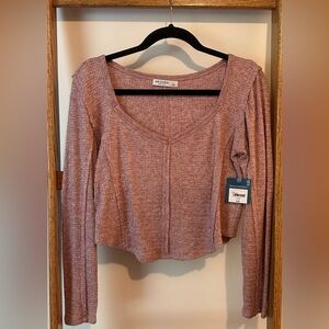 Brand New Light Pinkish Purple Thin Long Sleeve Shirt